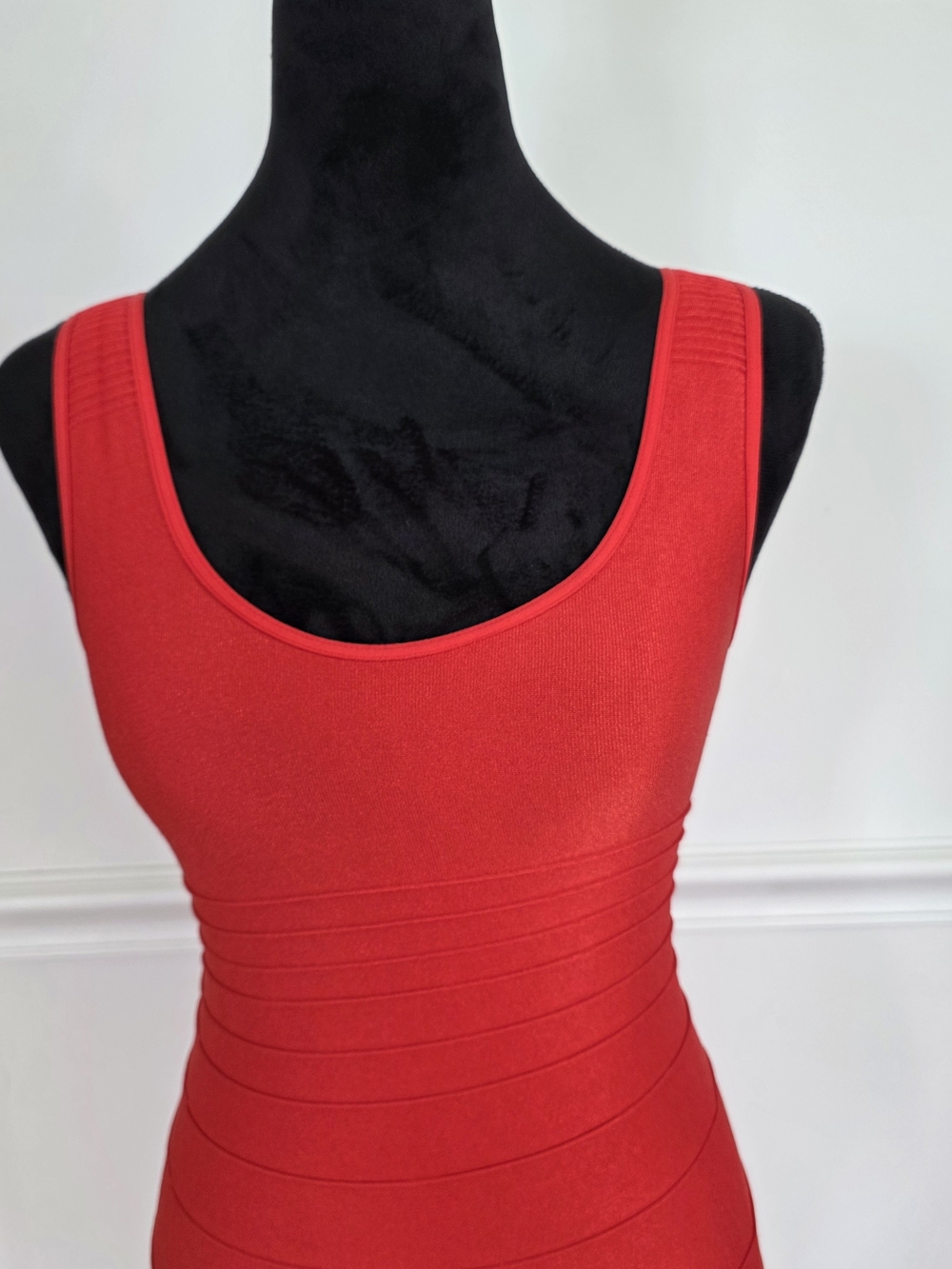bebe Red Bandage Bodycon Dress - Women's S - Picture 2 of 6